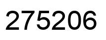 Número 275206 imagen negro