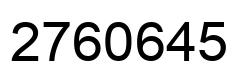 Número 2760645 imagen negro