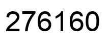 Número 276160 imagen negro