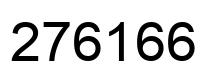 Número 276166 imagen negro