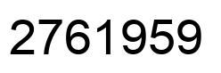 Número 2761959 imagen negro