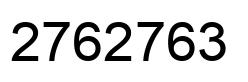 Número 2762763 imagen negro
