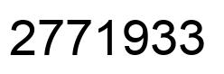 Number 2771933 black image