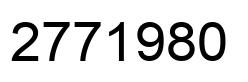 Number 2771980 black image