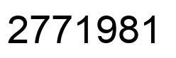 Number 2771981 black image