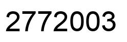 Número 2772003 imagen negro