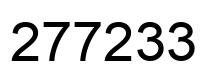 Número 277233 imagen negro