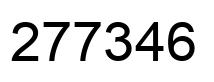 Number 277346 black image