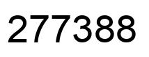 Number 277388 black image