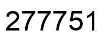 Number 277751 black image