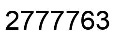 Number 2777763 black image