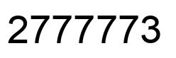 Número 2777773 imagen negro