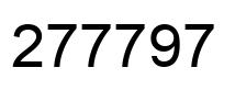 Número 277797 imagen negro