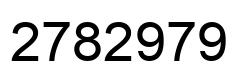 Number 2782979 black image