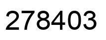 Number 278403 black image