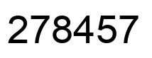 Número 278457 imagen negro