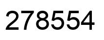 Number 278554 black image