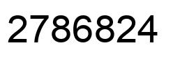Number 2786824 black image
