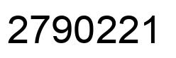 Number 2790221 black image