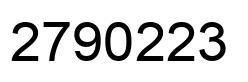 Number 2790223 black image