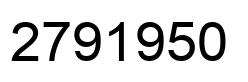 Number 2791950 black image