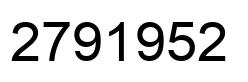 Number 2791952 black image