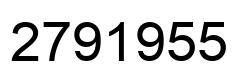 Number 2791955 black image