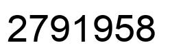 Number 2791958 black image