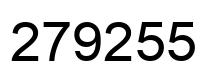 Número 279255 imagen negro