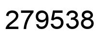 Number 279538 black image