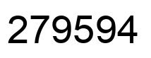 Number 279594 black image