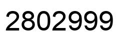 Number 2802999 black image