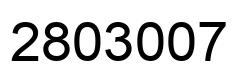 Number 2803007 black image