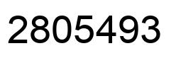 Number 2805493 black image