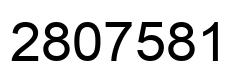 Number 2807581 black image