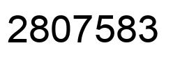 Number 2807583 black image