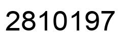 Number 2810197 black image