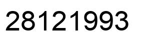 Número 28121993 imagen negro