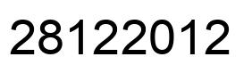 Number 28122012 black image