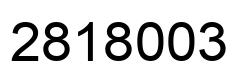 Number 2818003 black image