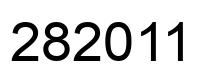 Number 282011 black image
