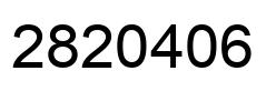 Number 2820406 black image