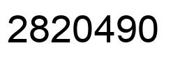 Number 2820490 black image