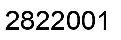 Number 2822001 black image
