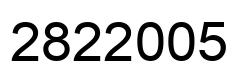 Número 2822005 imagen negro