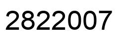 Número 2822007 imagen negro