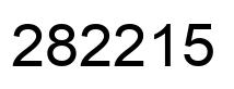 Number 282215 black image