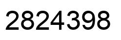 Número 2824398 imagen negro