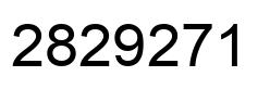 Number 2829271 black image