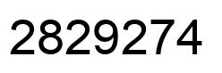 Number 2829274 black image